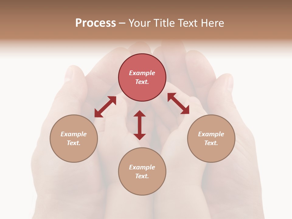 Connection Hand Support PowerPoint Template