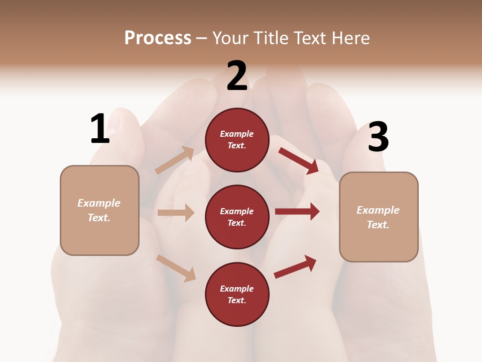 Connection Hand Support PowerPoint Template