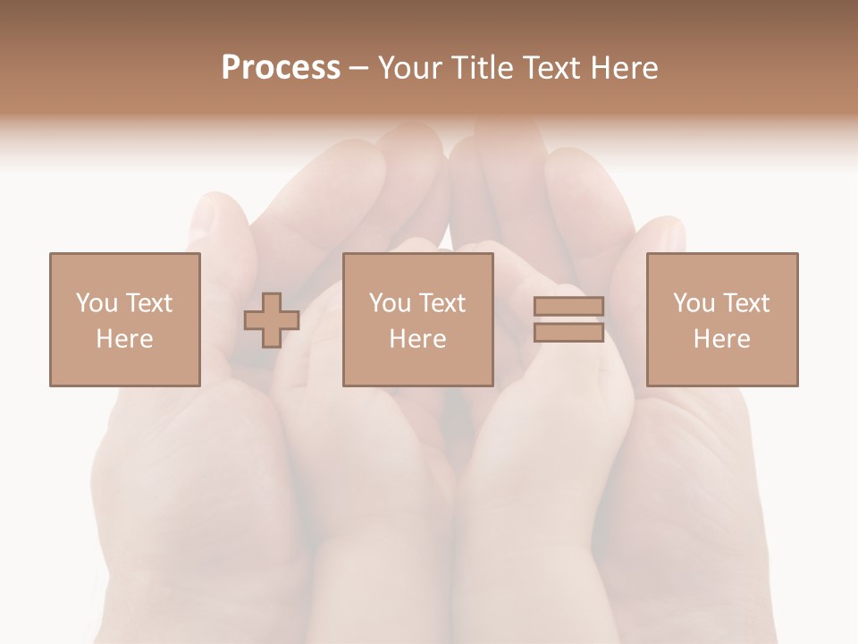 Connection Hand Support PowerPoint Template