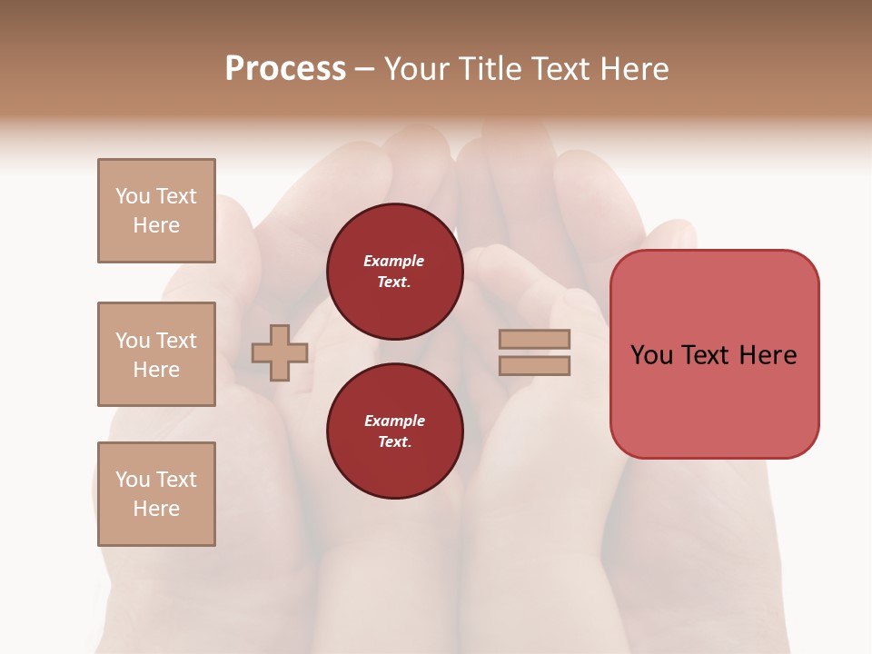 Connection Hand Support PowerPoint Template
