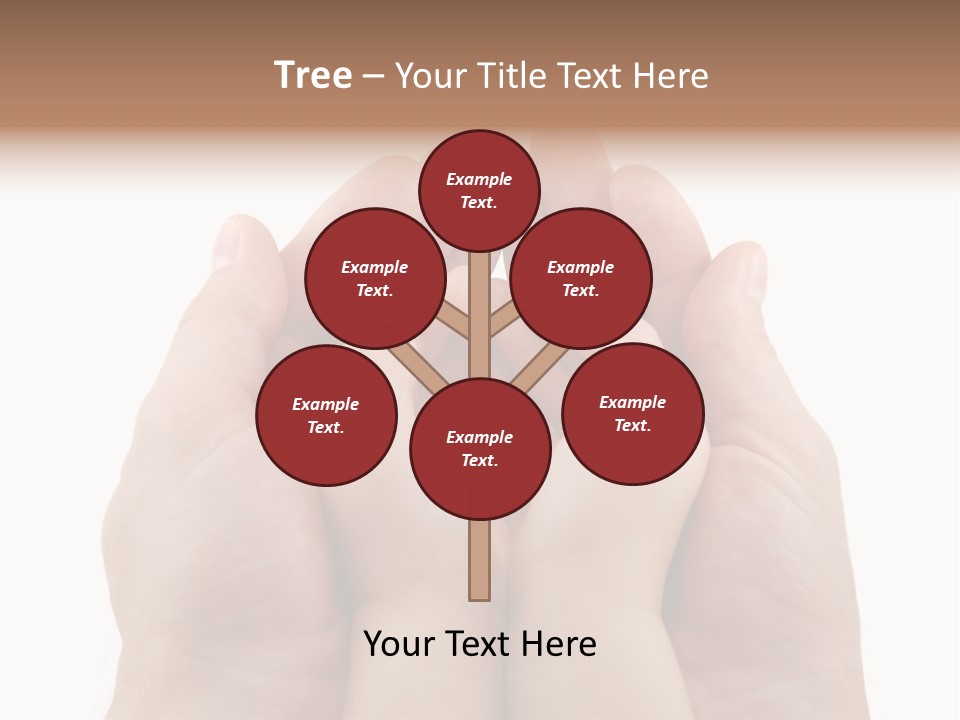 Connection Hand Support PowerPoint Template