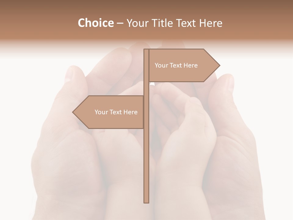 Connection Hand Support PowerPoint Template
