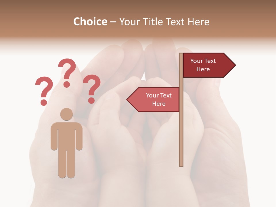 Connection Hand Support PowerPoint Template