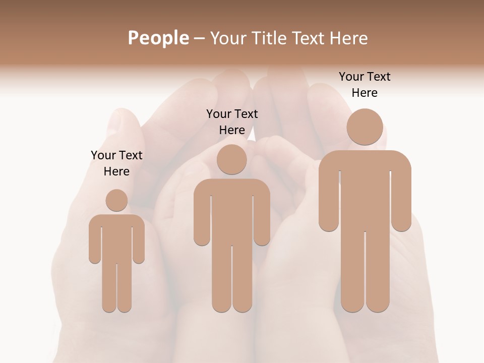 Connection Hand Support PowerPoint Template