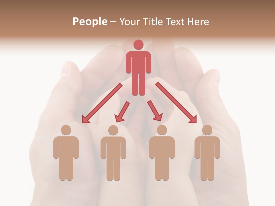 Connection Hand Support PowerPoint Template