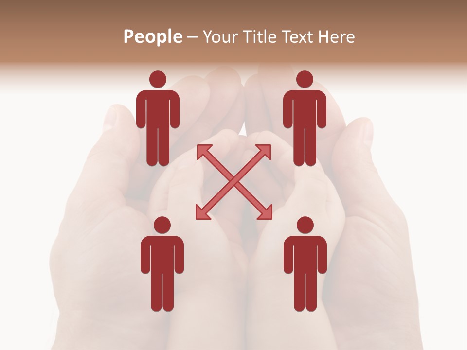 Connection Hand Support PowerPoint Template