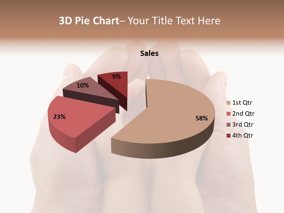 Connection Hand Support PowerPoint Template