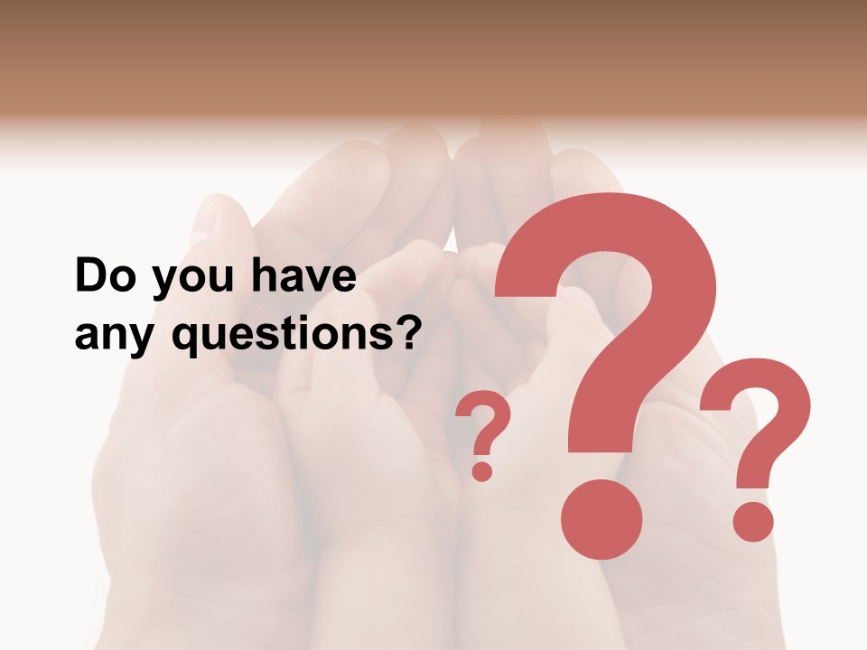 Connection Hand Support PowerPoint Template