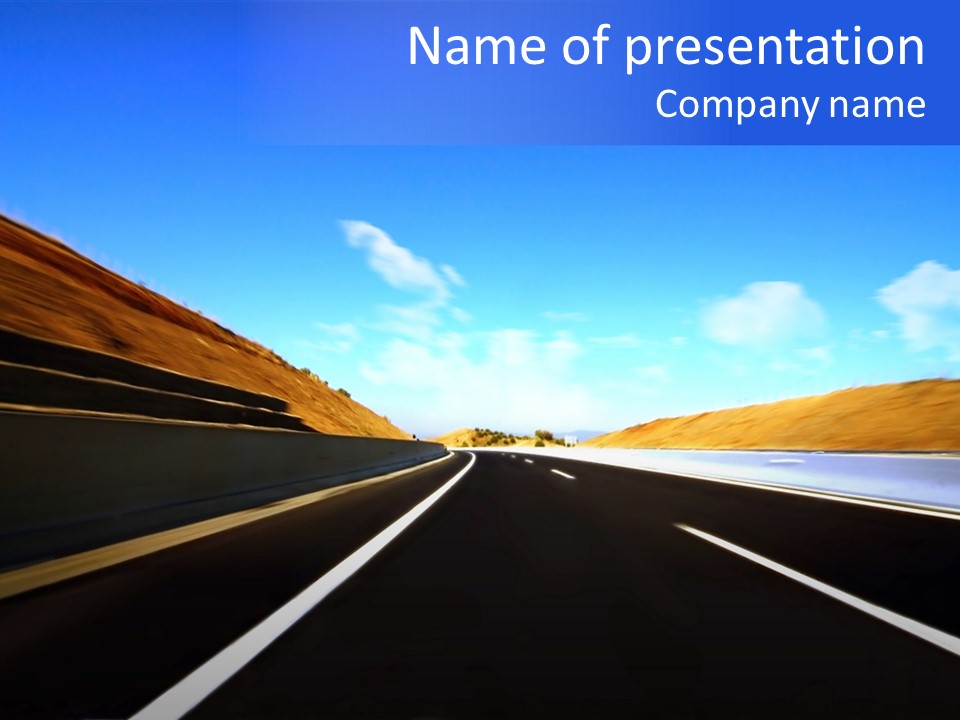 Blur Travel Forest PowerPoint Template