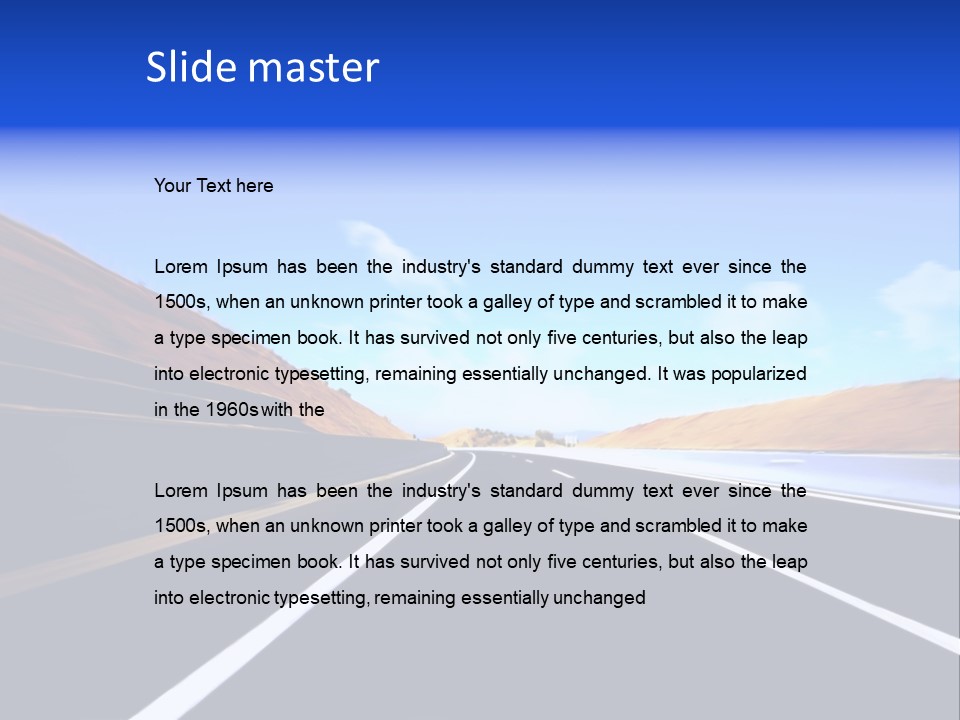 Blur Travel Forest PowerPoint Template