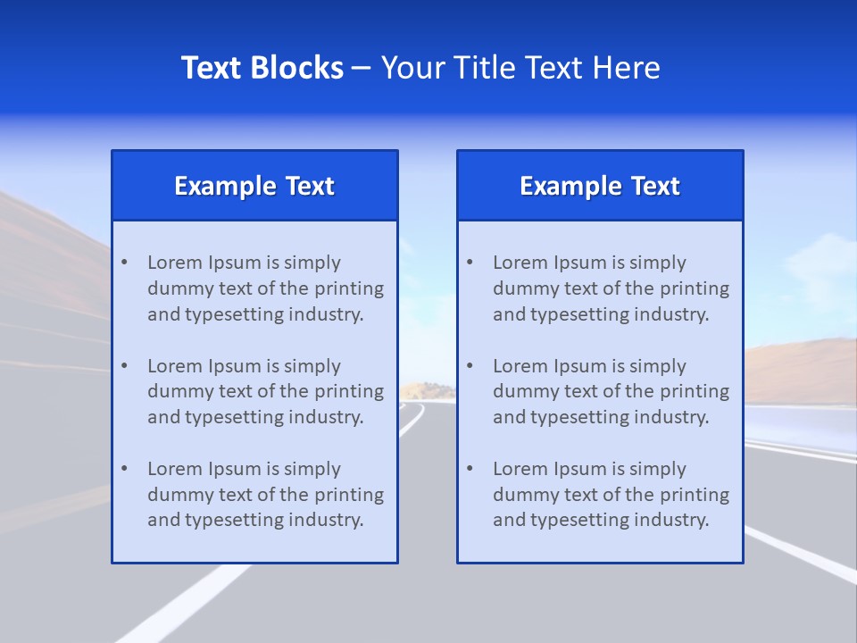 Blur Travel Forest PowerPoint Template