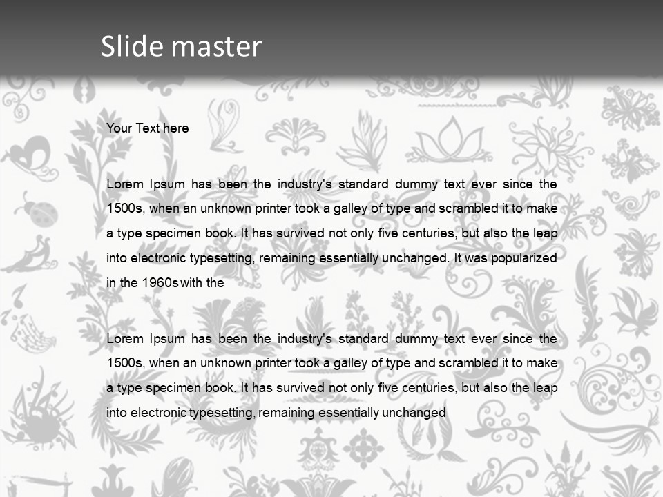 Floorplan Structure Isolated PowerPoint Template