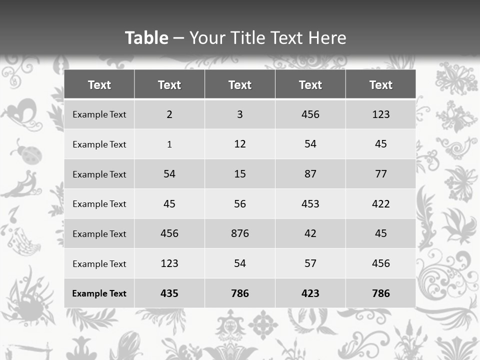 Floorplan Structure Isolated PowerPoint Template