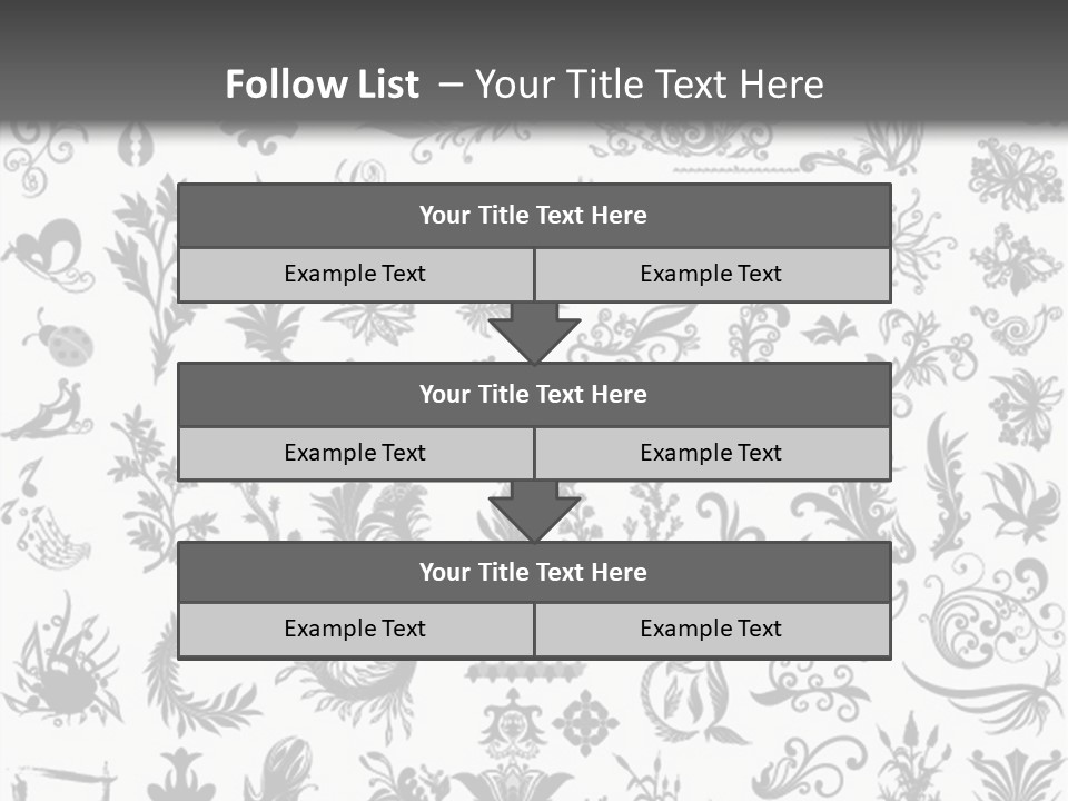 Floorplan Structure Isolated PowerPoint Template