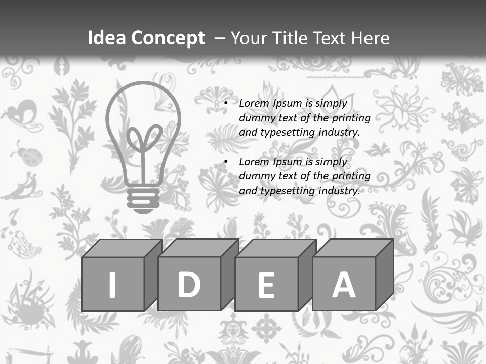 Floorplan Structure Isolated PowerPoint Template