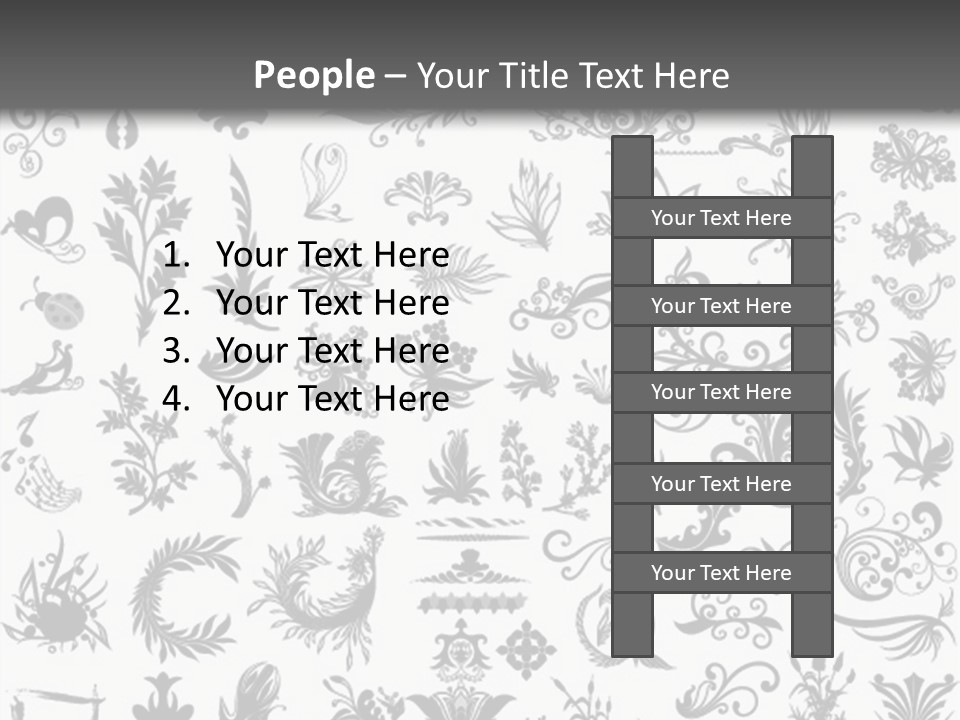 Floorplan Structure Isolated PowerPoint Template