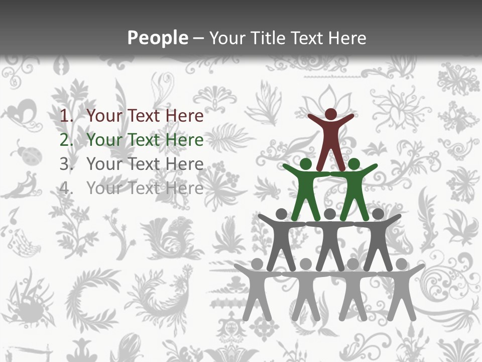 Floorplan Structure Isolated PowerPoint Template