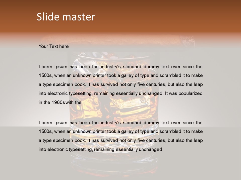 Drink Irish Horizontal PowerPoint Template