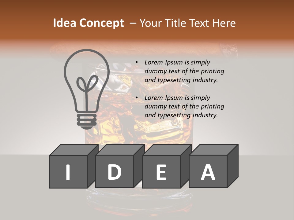 Drink Irish Horizontal PowerPoint Template