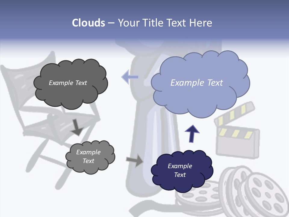 Shape Rocket Stratosphere PowerPoint Template