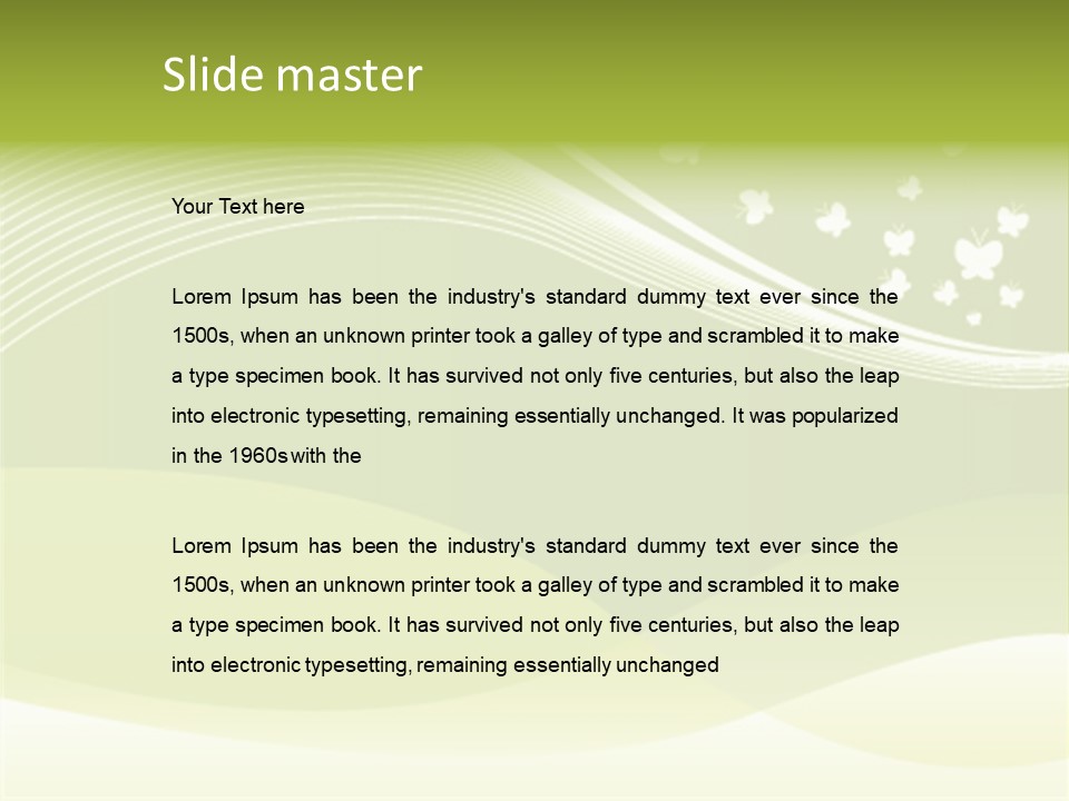 Abstract Set Graphic PowerPoint Template