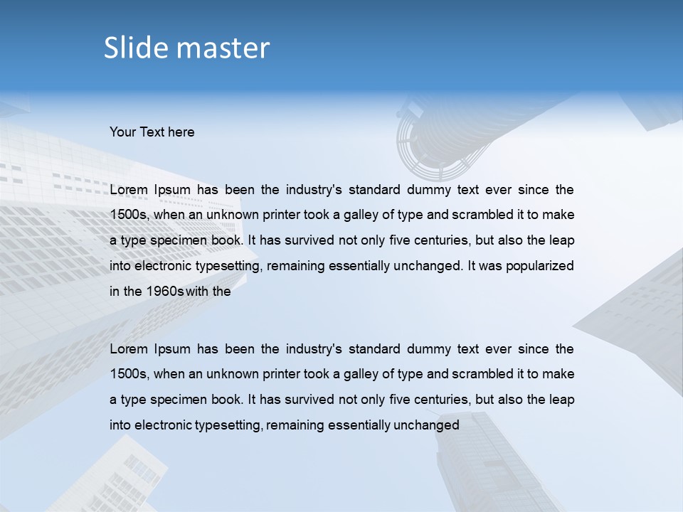 Banks Faceted Commercial PowerPoint Template