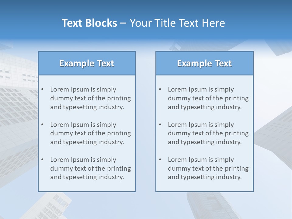 Banks Faceted Commercial PowerPoint Template