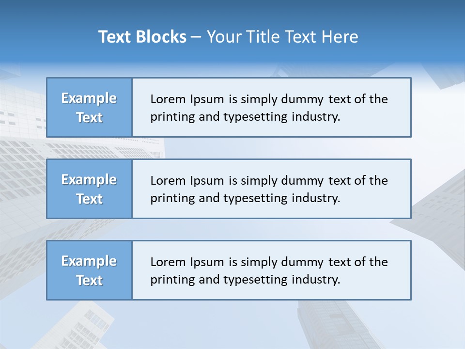 Banks Faceted Commercial PowerPoint Template