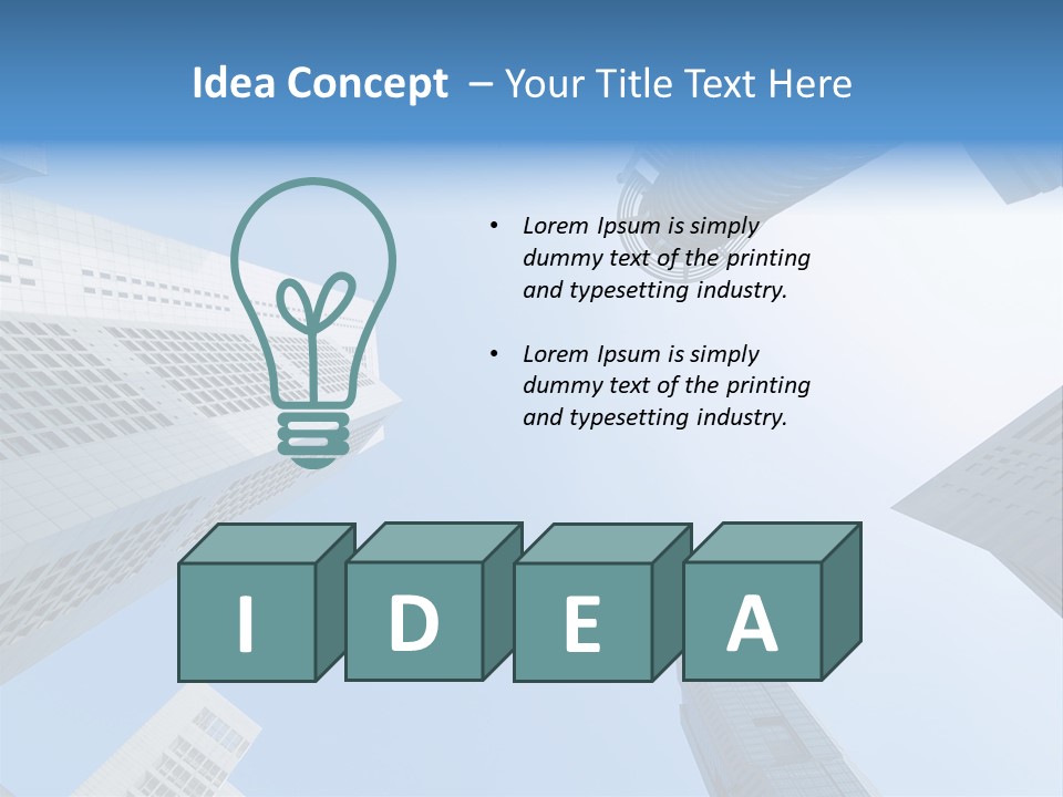 Banks Faceted Commercial PowerPoint Template