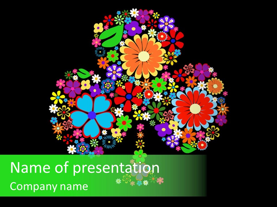 White Nature Wallpaper PowerPoint Template