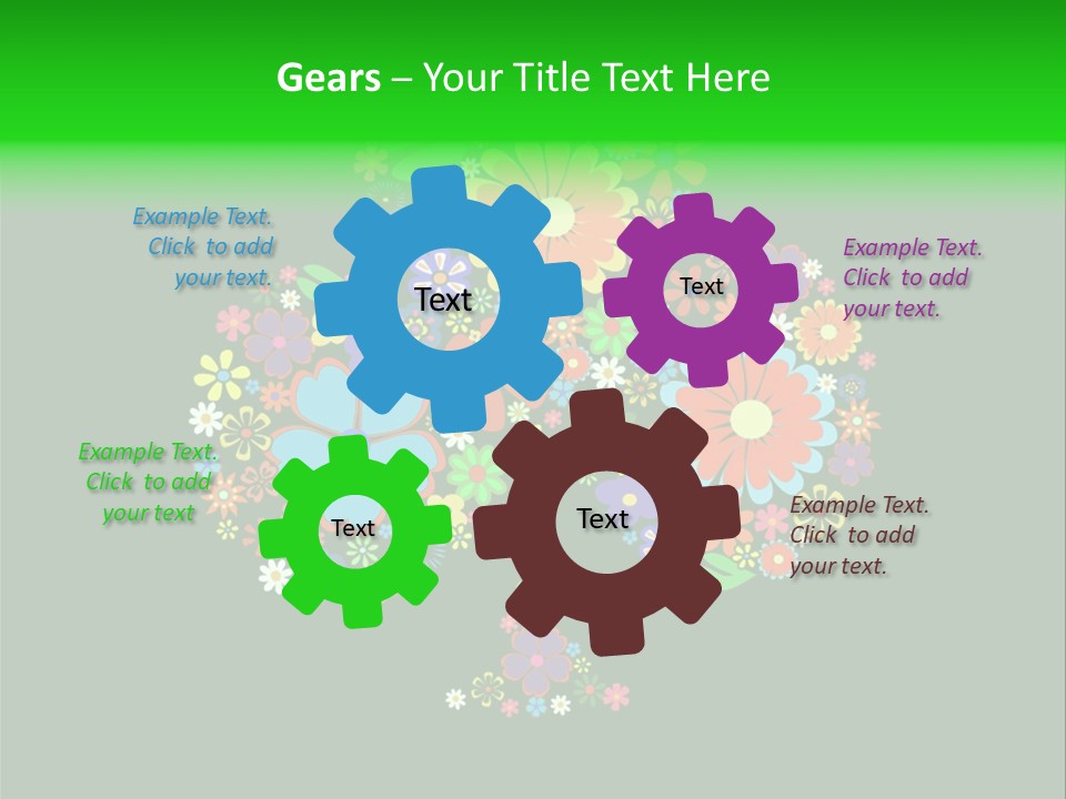 White Nature Wallpaper PowerPoint Template