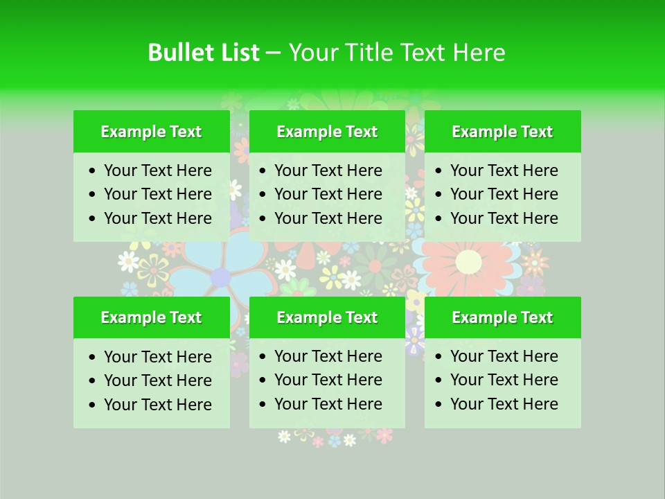 White Nature Wallpaper PowerPoint Template