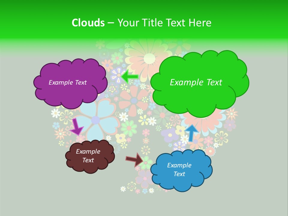 White Nature Wallpaper PowerPoint Template