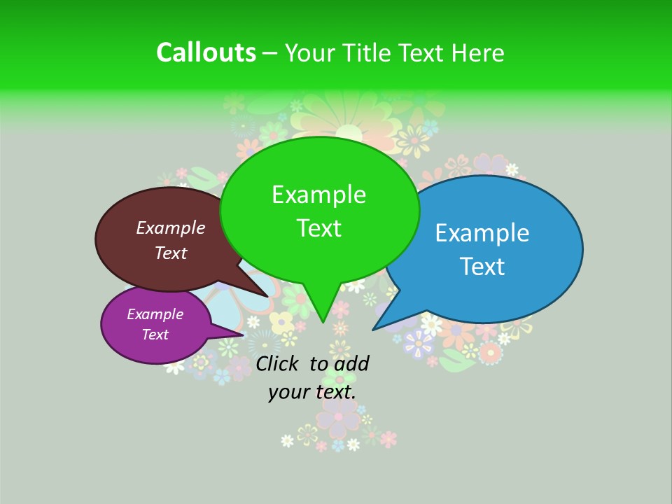 White Nature Wallpaper PowerPoint Template