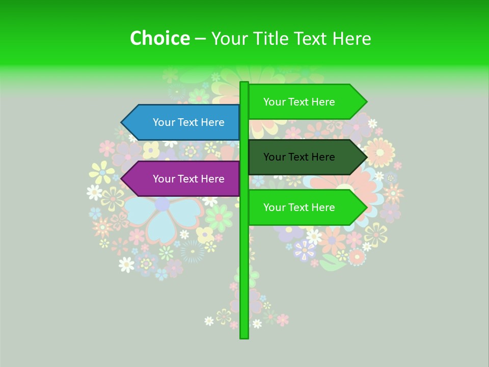 White Nature Wallpaper PowerPoint Template