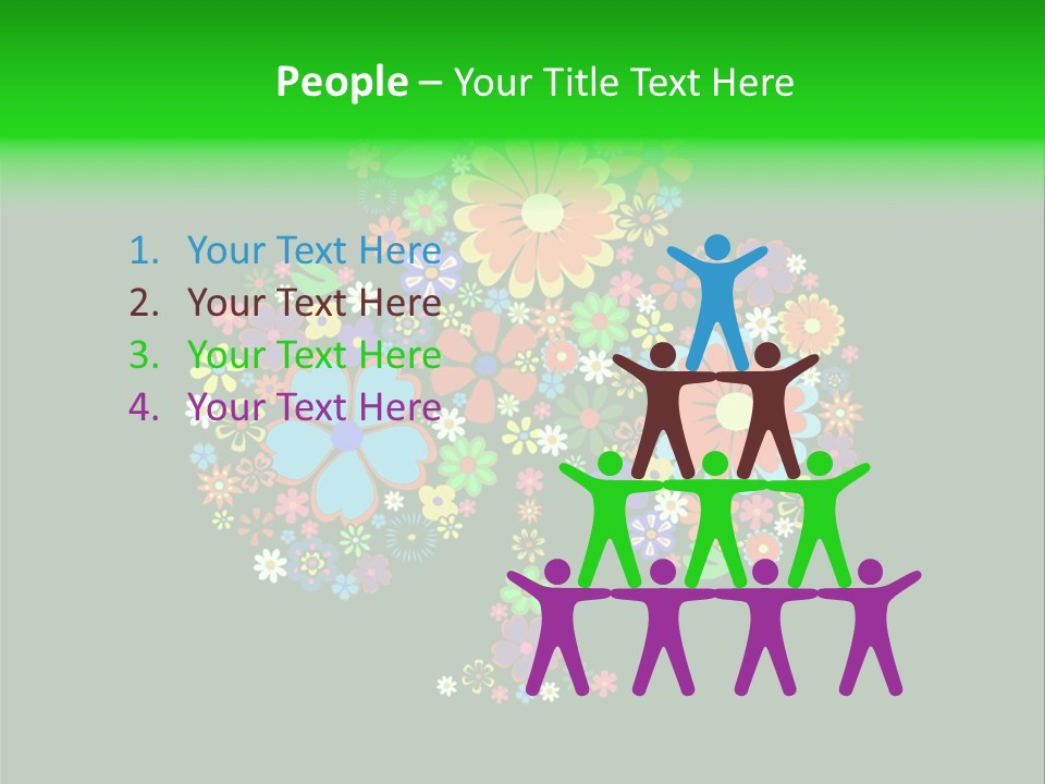 White Nature Wallpaper PowerPoint Template