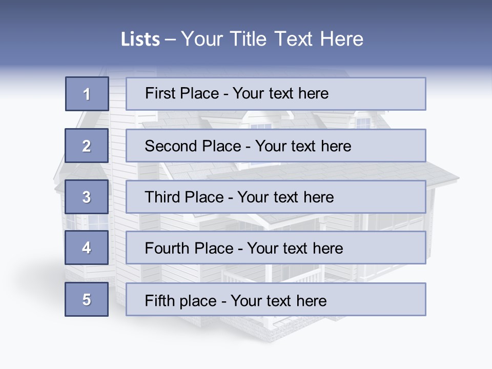 Floorplan Structure Isolated PowerPoint Template