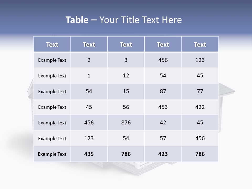 Floorplan Structure Isolated PowerPoint Template