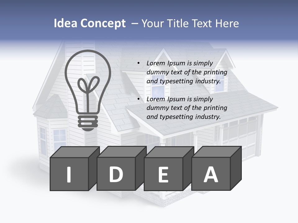 Floorplan Structure Isolated PowerPoint Template