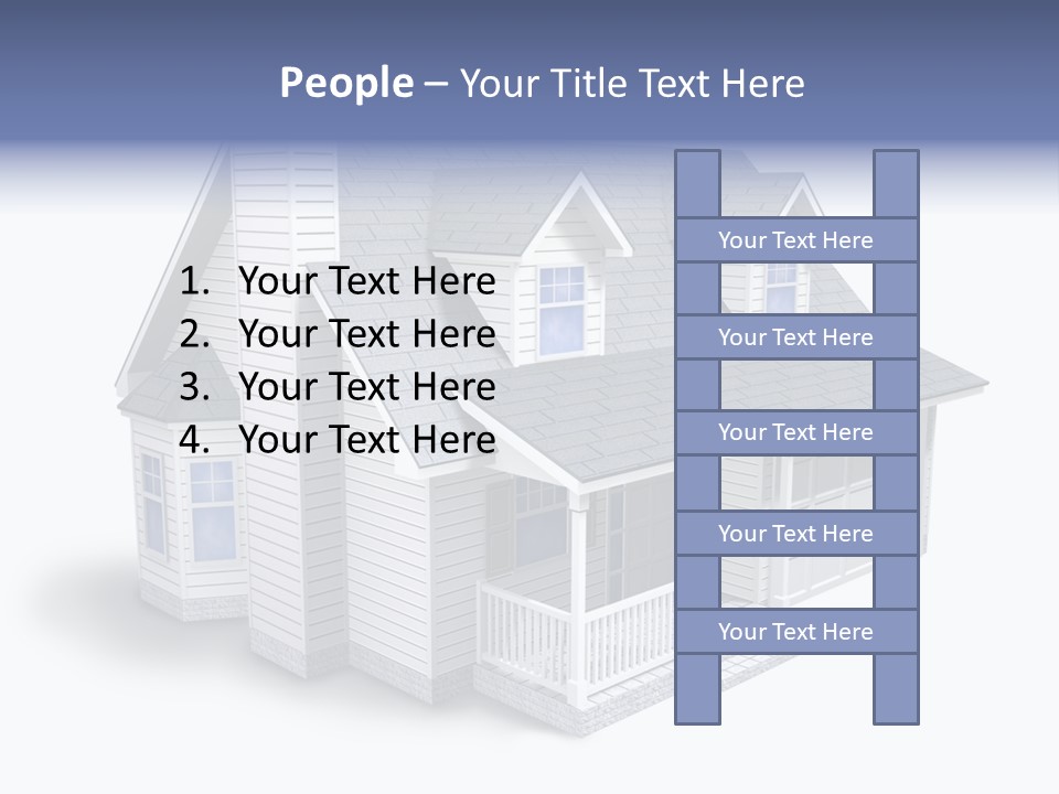 Floorplan Structure Isolated PowerPoint Template