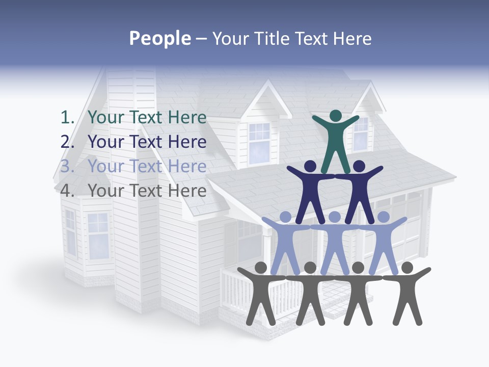 Floorplan Structure Isolated PowerPoint Template