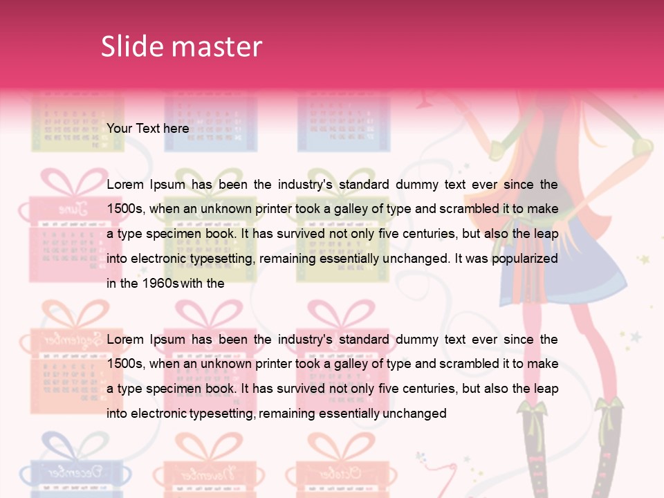 Character Season Year PowerPoint Template