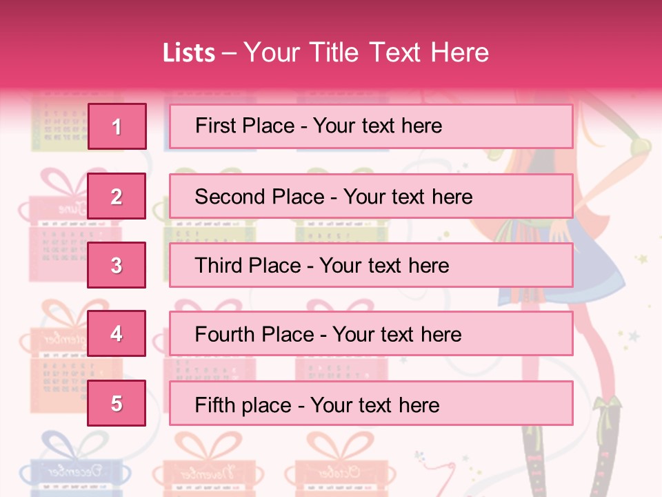 Character Season Year PowerPoint Template