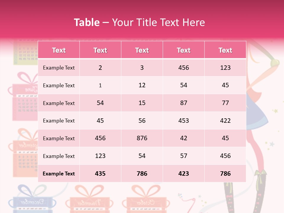 Character Season Year PowerPoint Template