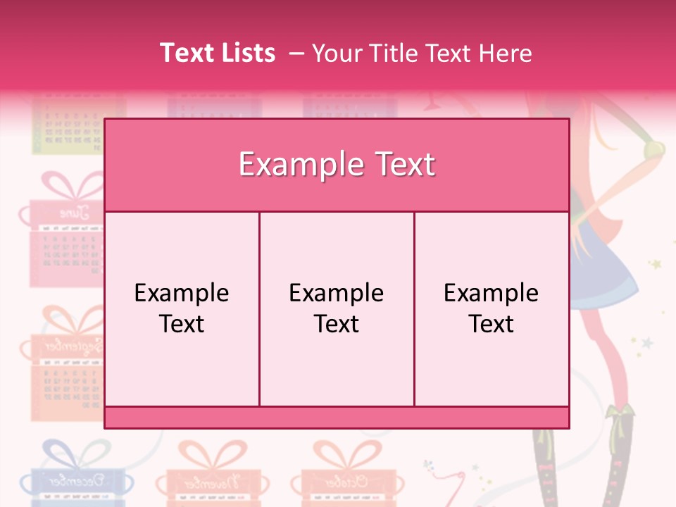 Character Season Year PowerPoint Template