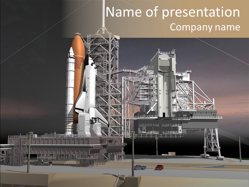 Shape Rocket Stratosphere PowerPoint Template