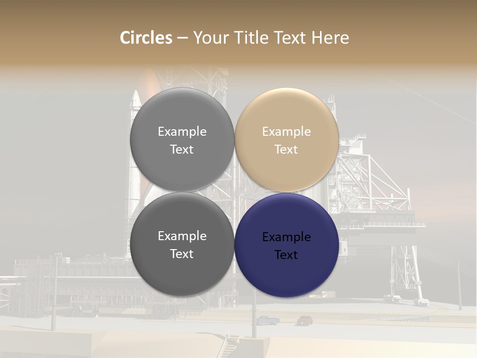 Shape Rocket Stratosphere PowerPoint Template