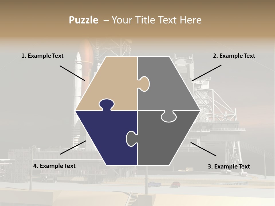 Shape Rocket Stratosphere PowerPoint Template