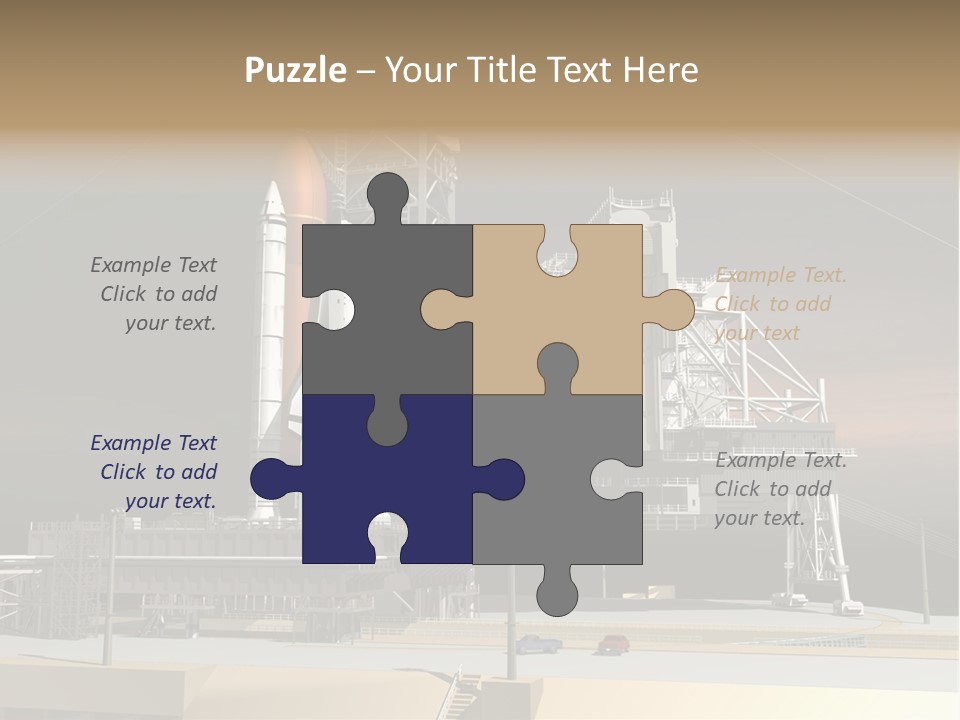 Shape Rocket Stratosphere PowerPoint Template