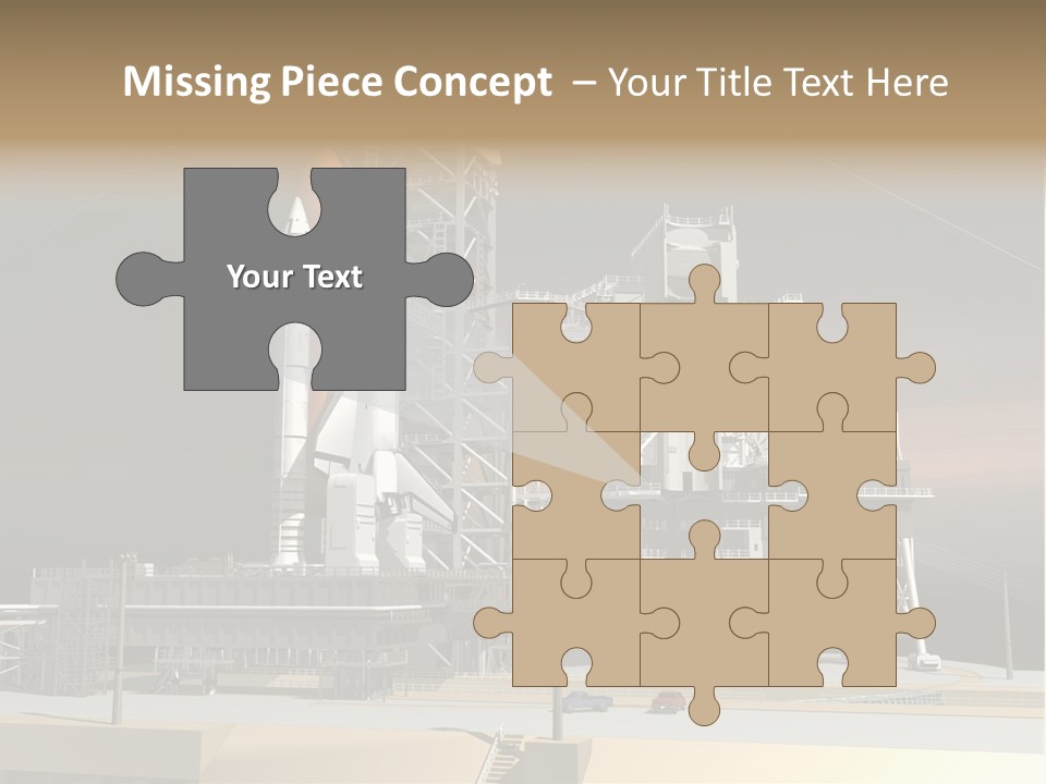 Shape Rocket Stratosphere PowerPoint Template